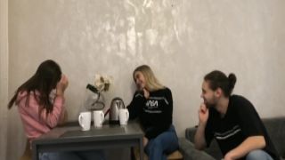 Two girls give me a good masturbation backroom casting couch jayda